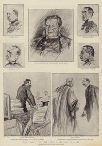 Dreyfus kapitány pere Rennes-ben, Vázlatok a bíróságon
